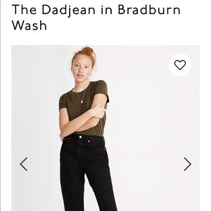 Madewell Black Dadjean Pants